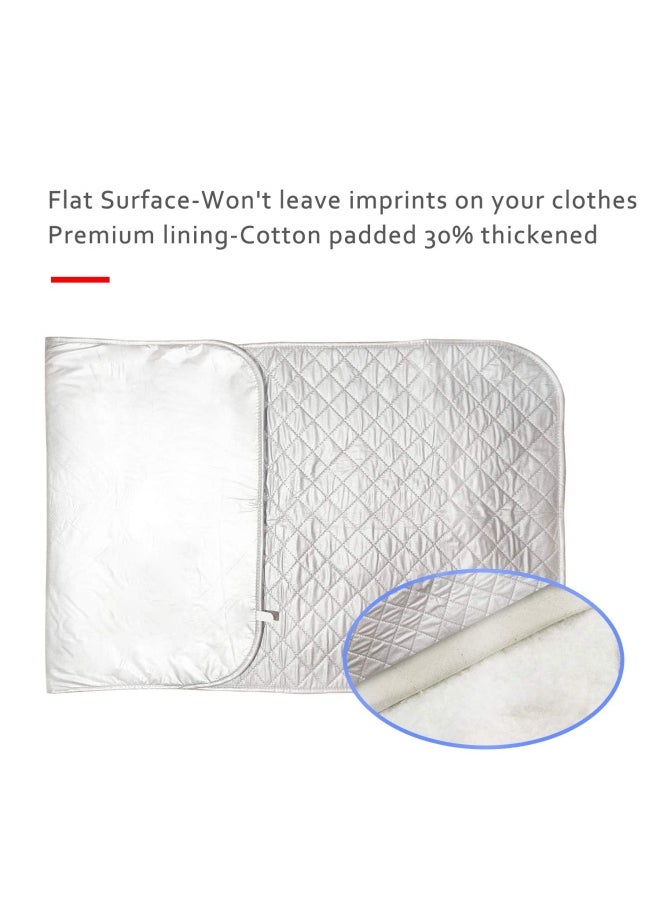 YQMAJIM - Ironing Mat Extra Large Thickened 47.25 X 21.55 Inch Ironing Blanket Portable Ironing Pad Double-Side Using Heat Resistant Pad Table Top Countertop Perfect Replacement For Ironing Board - Image 1