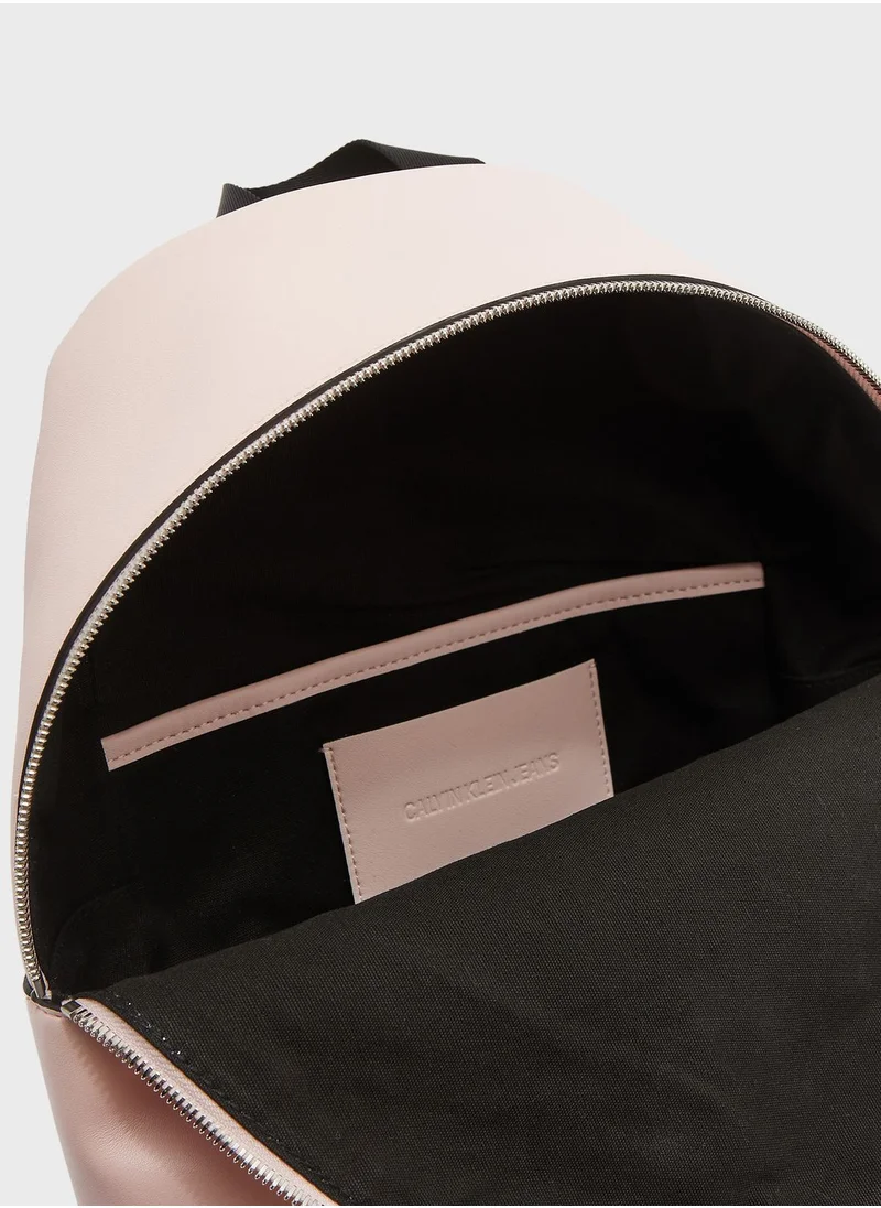 Calvin Klein Jeans Top Zip Slogan Backpack