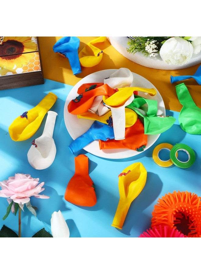 Zomiboo 40 Pieces Dinosaur Latex Balloons 12 Inch Dinosaur Themed Party Balloons with 2 Rolls of Ribbon for Kids Jungle Themed Party Decorations Baby Shower Birthday Supplies - Image 3