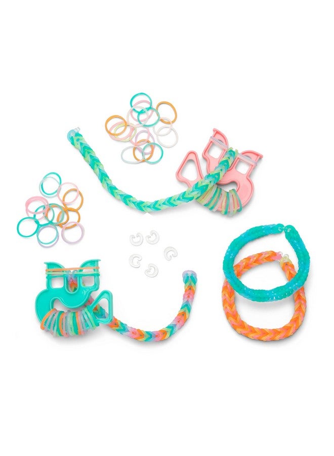 Rainbow Loom Rainbow Loom: Treasure Box - Glow-in-The-Dark Edition - DIY Bands Jewelry Kit, 7000 Glow Rubber Bands, 2 Happy Looms, Crafting Activity, Kids Ages 7+  - Image 3