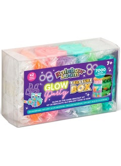 Rainbow Loom Rainbow Loom: Treasure Box - Glow-in-The-Dark Edition - DIY Bands Jewelry Kit, 7000 Glow Rubber Bands, 2 Happy Looms, Crafting Activity, Kids Ages 7+  - Image 5