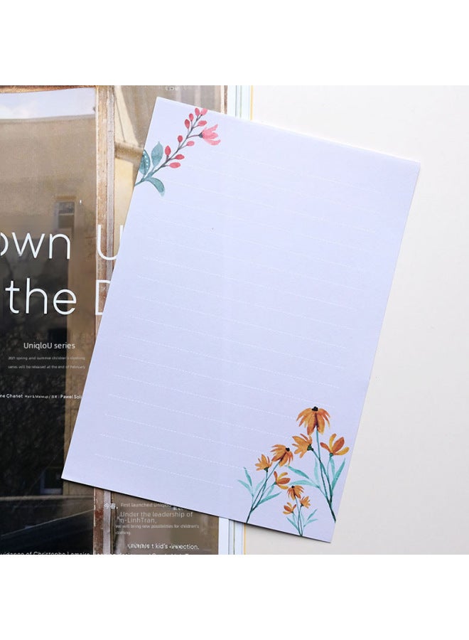 Glow Wedding Envelope Invitation Letter A5 Handwritten Love Letter Letter Paper Warm Spring Blooming Envelope Letter Paper Set Contains 2 Envelopes 4 Letter Paper - Image 3