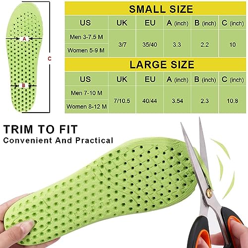 Ailaka Elastic Shock Absorbing Height Increasing Sports Shoe Insoles, Soft Breathable Honeycomb Orthotic Replacement Inserts for Men & Women - Image 4