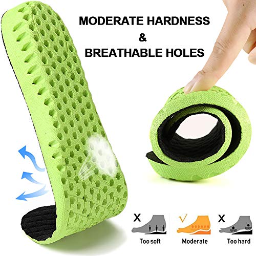 Ailaka Elastic Shock Absorbing Height Increasing Sports Shoe Insoles, Soft Breathable Honeycomb Orthotic Replacement Inserts for Men & Women - Image 3