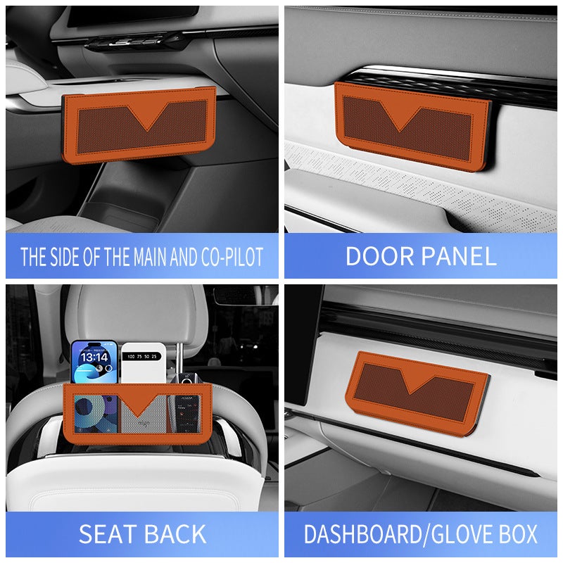 Car Seat Back Organizer - Adhesive Multi-pocket Storage Bag - Image 3