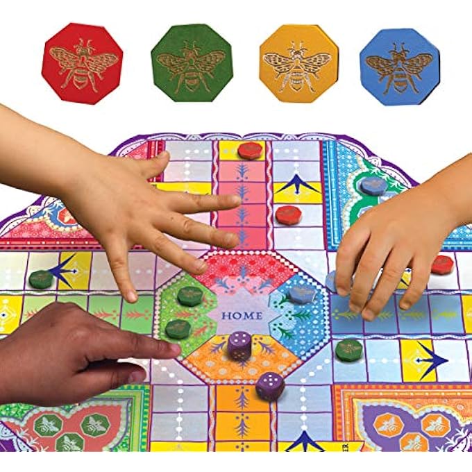 إيبو تعمل لعبة Fancy Pachisi Board Game على تطوير مهارات العد والصبر للأطفال ، وهي لعبة قديمة من 2 إلى 4 لاعبين مثالية للأعمار من 6 سنوات فما فوق - Image 3