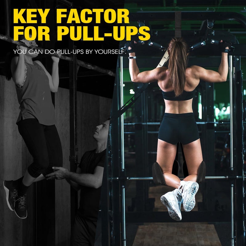 Ayombo Pull Up Assistance Bands, Resistance Bands for Pull Up Bar Workout, Adjustable Heavy Duty Pull Up Assist Equipment with 4 Assistance Bands, Home Gym Strength Training, Fitness Best Partner - Image 5