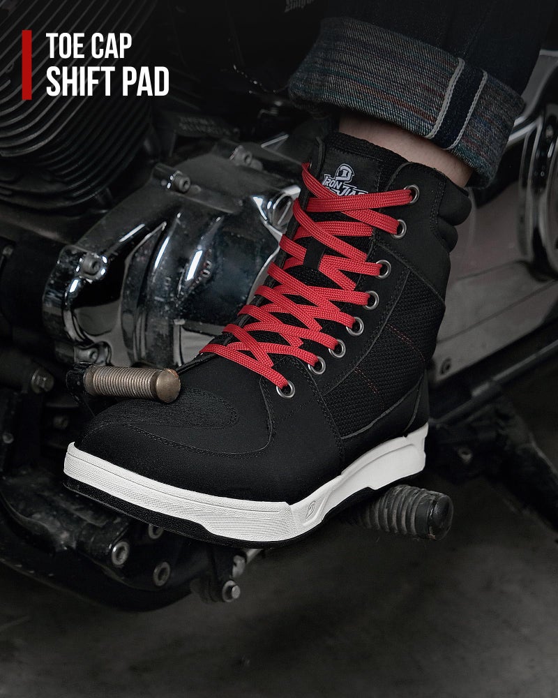 Borleni Motorcycle Riding Shoes Road Street Motocross Protective Boots For Men  Casual Breathable Powersports Shoes - Image 5