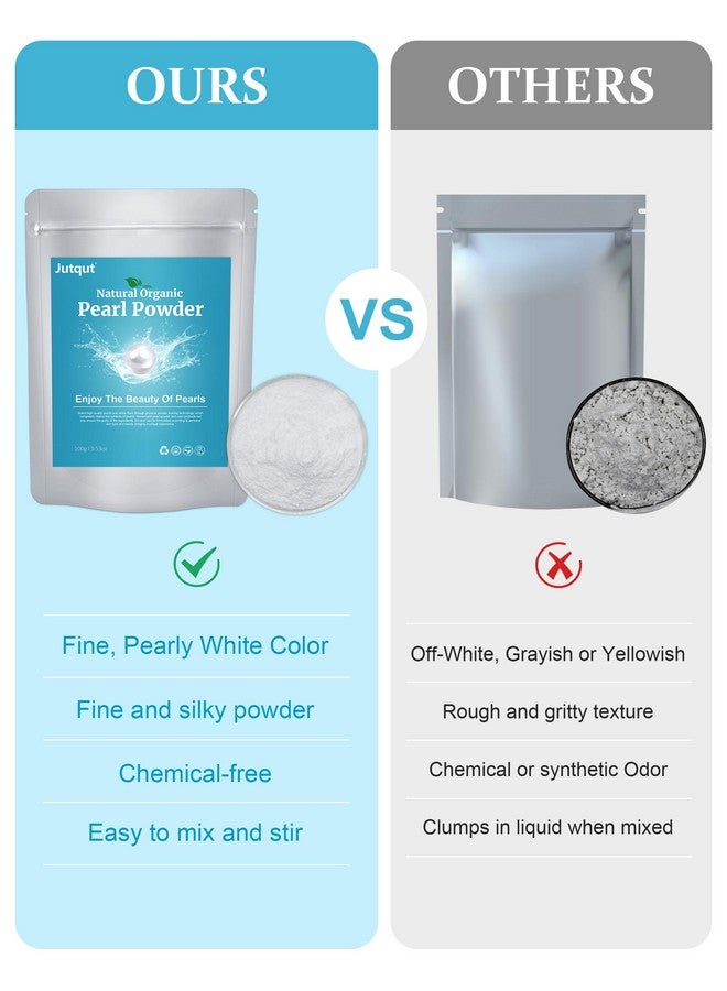 Jutqut Freshwater Pearl Powder Organic, 300g 100% Natural Pearl Powder, Organic Pearl Powder, DIY Skincare -DIY Antioxidant, Hydrating, Pore-Shrinking, Anti-Aging Mask, Pearl Powder Supplement - Image 5