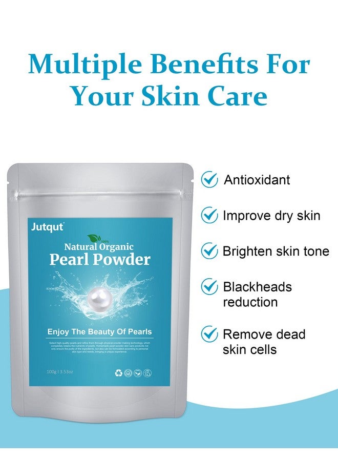 Jutqut Freshwater Pearl Powder Organic, 300g 100% Natural Pearl Powder, Organic Pearl Powder, DIY Skincare -DIY Antioxidant, Hydrating, Pore-Shrinking, Anti-Aging Mask, Pearl Powder Supplement - Image 2