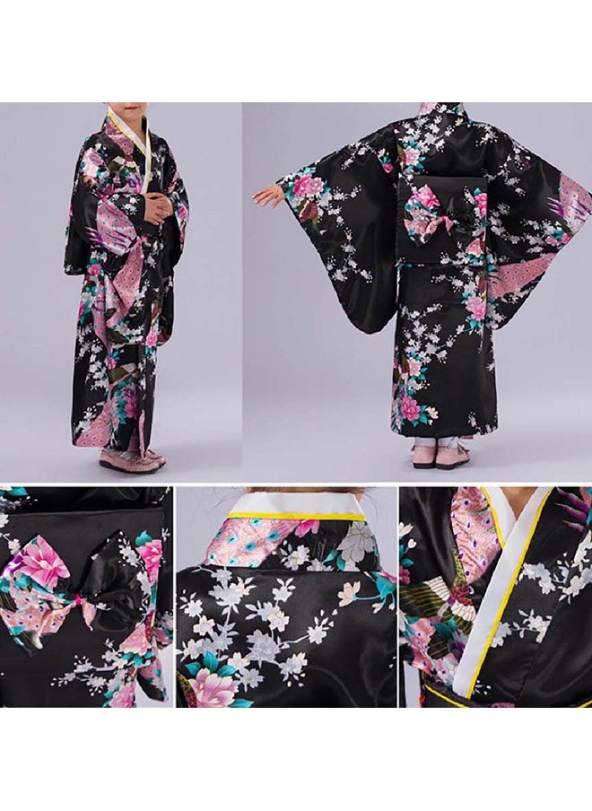 Generic - japanese traditional dress kimono robe for kids girls costume - Image 1