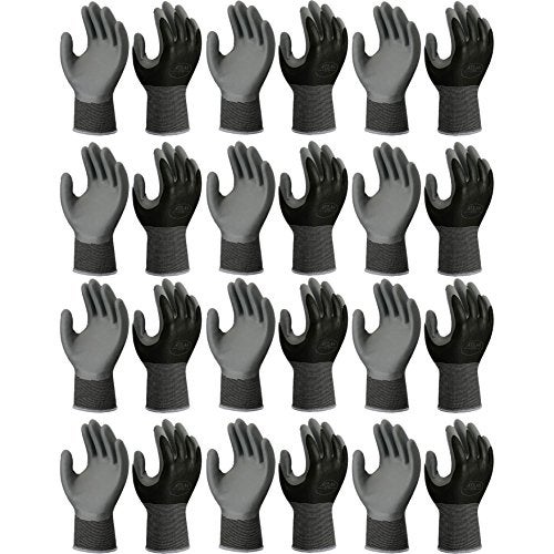 SHOWA 12 Pack - Showa Atlas 370BLK Nitrile Tough Gloves - Medium - Image 3