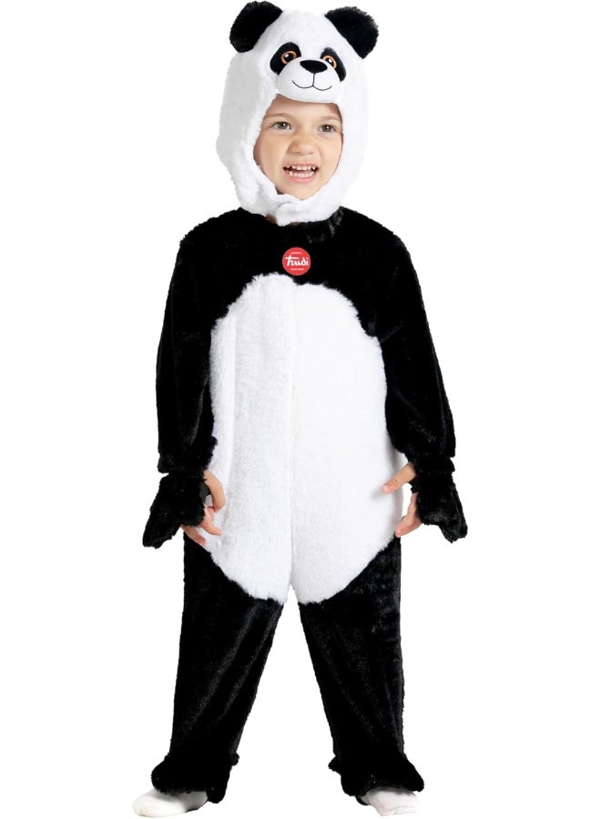 Ciao زي طفل باندا مرخص من ترودي 6–12 شهر – بدلة فاخرة للجنسين مع سترة وقبعة | زي حيواني ناعم للرضع | زي باندا لطيف للهالوين، الحفلات والصور - Image 2