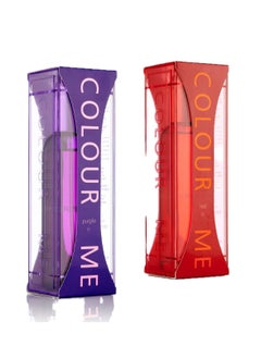 COLOUR ME Colour Me Perfume combo Purple and Red EDP 200 ml  - Image 2