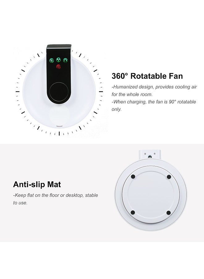 Portable Ultrasonic Air Cooler & Humidifier Touch Control Mini Air Conditioner 360-degree Rotatable Personal Desktop Air Cooler Humidifier with Filter for Air Purification Silent  - Image 5