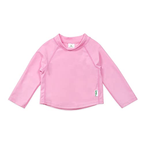 Green Sprouts Baby Long Sleeve Rashguard AllDay UPF 50 Sun ProtectionWet or Dry Light Pink 3T - Image 1