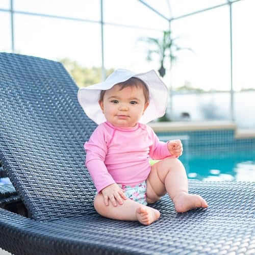 Green Sprouts Baby Long Sleeve Rashguard AllDay UPF 50 Sun ProtectionWet or Dry Light Pink 3T - Image 3