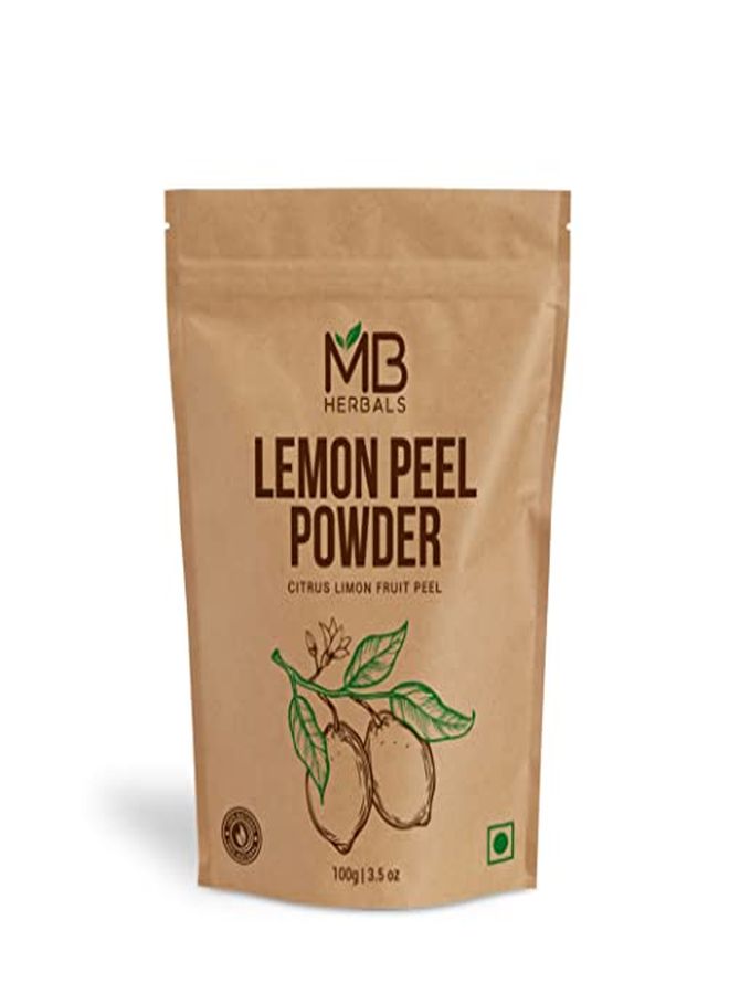 MB Herbals Lemon Peel Powder 100 Gram | 3.5 Oz| For Home-Made Natural Herbal Face Pack - Image 1