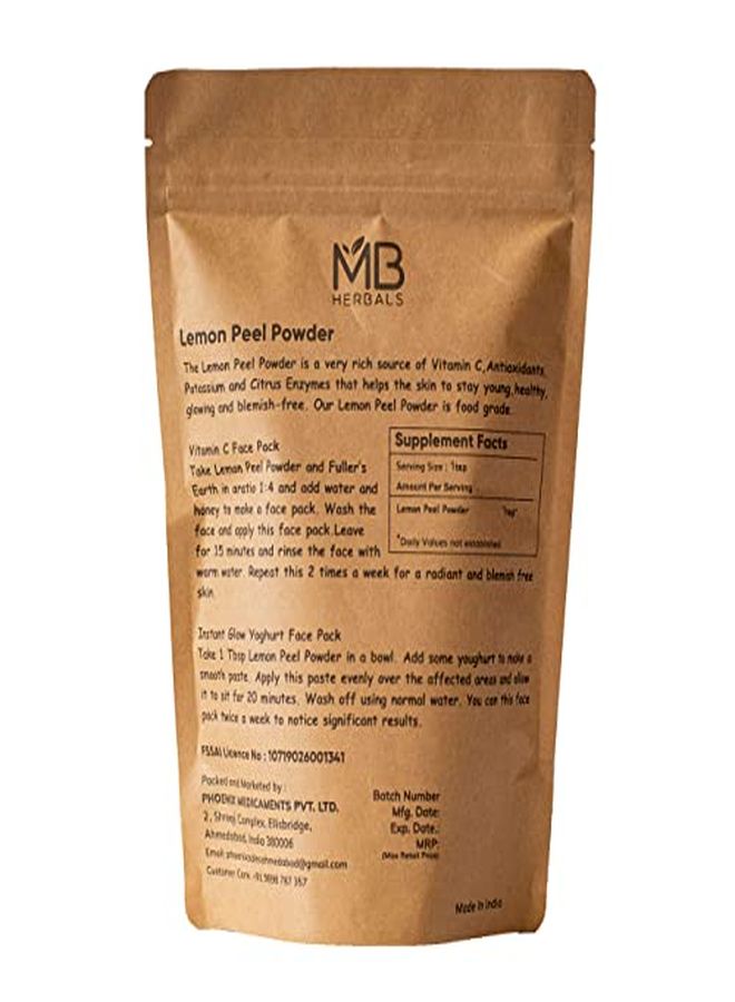 MB Herbals Lemon Peel Powder 100 Gram | 3.5 Oz| For Home-Made Natural Herbal Face Pack - Image 4