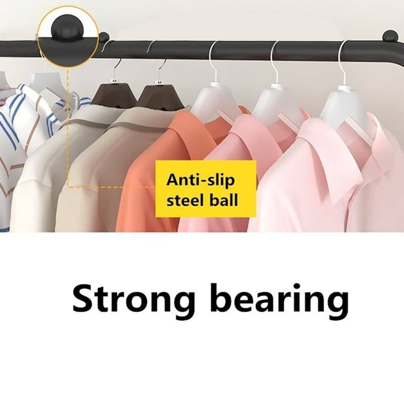 ADA® Heavy Duty Metal Clothes Stand | Multipurpose Cloth Hanging Garment Rack Coat Stand (Single Metal Rod Cloth Rail - Black) - Image 4