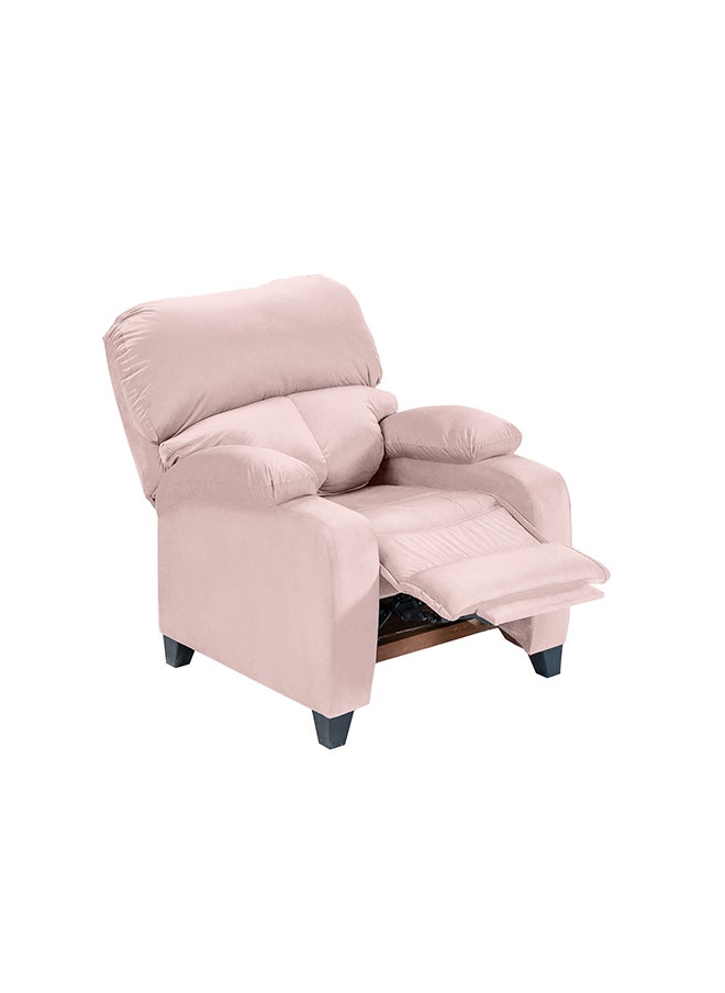 In-House NZ71 | Velvet Classic Recliner Chair - 90×85×95 cm - Light Pink  - Image 1