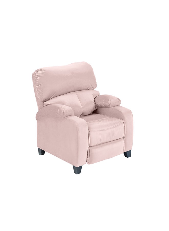 In-House NZ71 | Velvet Classic Recliner Chair - 90×85×95 cm - Light Pink  - Image 2
