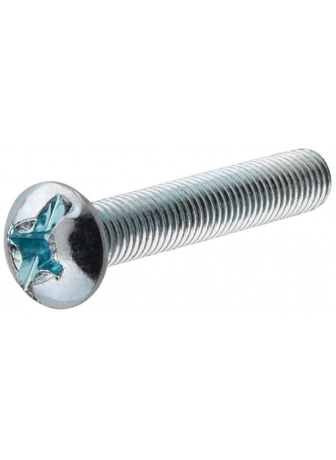 Hillman Hillman Group 90413 1/4-20-Inch x 2-1/2-Inch Combo, 100-Pack Zinc Round Head Combination Machine Screw, 1/4" x 2-1/2", 100 Pieces  - Image 1