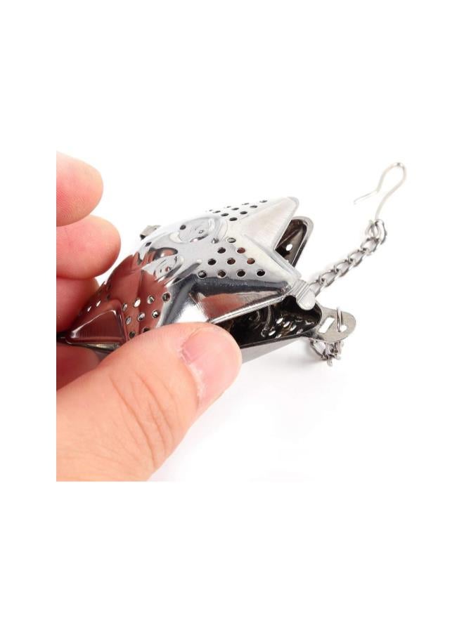Star Chain Tea Infuser, Stainless Steel Tea Strainer Tea Steeper for Loose Tea Spice 2x 2 Inch 