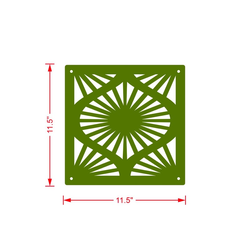 Olive Tree Olive Tree 12Pcs Hanging Room Divider Panel Modern Hanging Screen Partition for Home Decoration Living Room 115 x 115 12 PanelsOTD9083  - Image 4