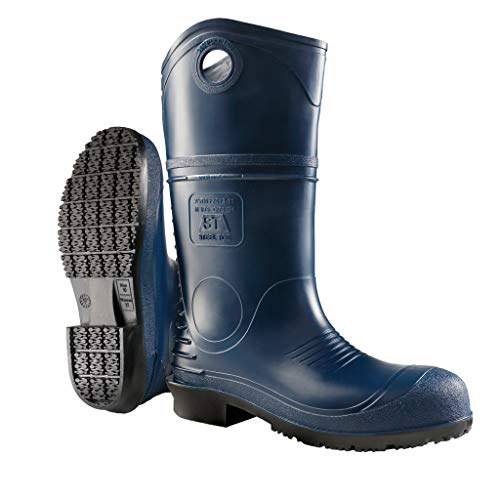 Dunlop Protective Footwear Durapro Steel Toe 100 Waterproof Polyblend PVC Material Comfortable DURAPRO Energizing Insoles Lightweight and Durable 890860009 Size 9 US