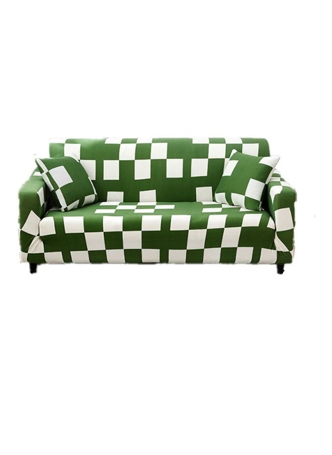 yongsheng Printed 3-Seater Sofa Slipcover Green/White 185-230cm, Modern Printed Couch Slipcovers Large Size Stretch Sofa Protector Fashion Washable Furniture Covers for Living Room（Only sofa cover, not including pillow cover）  - Image 1