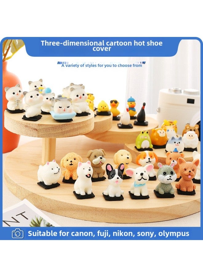 Cartoon Three-dimensional Doll Hot Boots For Canon Sony Fuji Micro SLR Universal Cute Dustproof Protective Cover-Color:Zoo-Cubs - Image 2