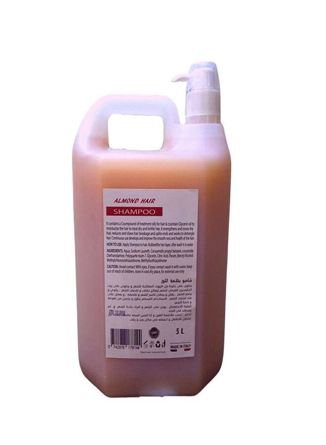 OZMA PROFESSIONAL OZMA Moisturizing Hair Shampoo Improved Formula | Cleansing and Energizing | For ALL Types Of Hair | Almond Extract 5L - Image 2