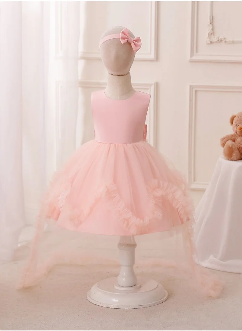 D'Daniela D' Daniela - Fairy Tulle Fantasy Dresses with Headband - Baby Pink