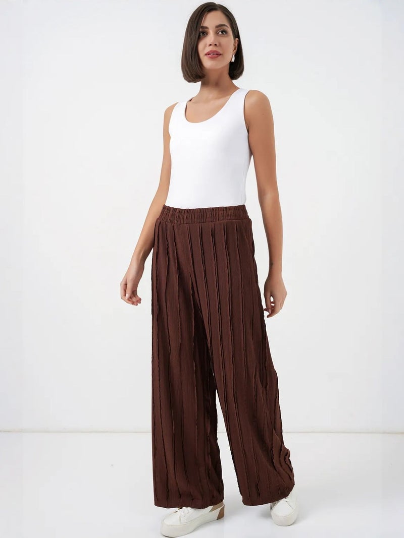 BIG DART BDART Wide Leg Textured Pull-On Trousers - Image 5