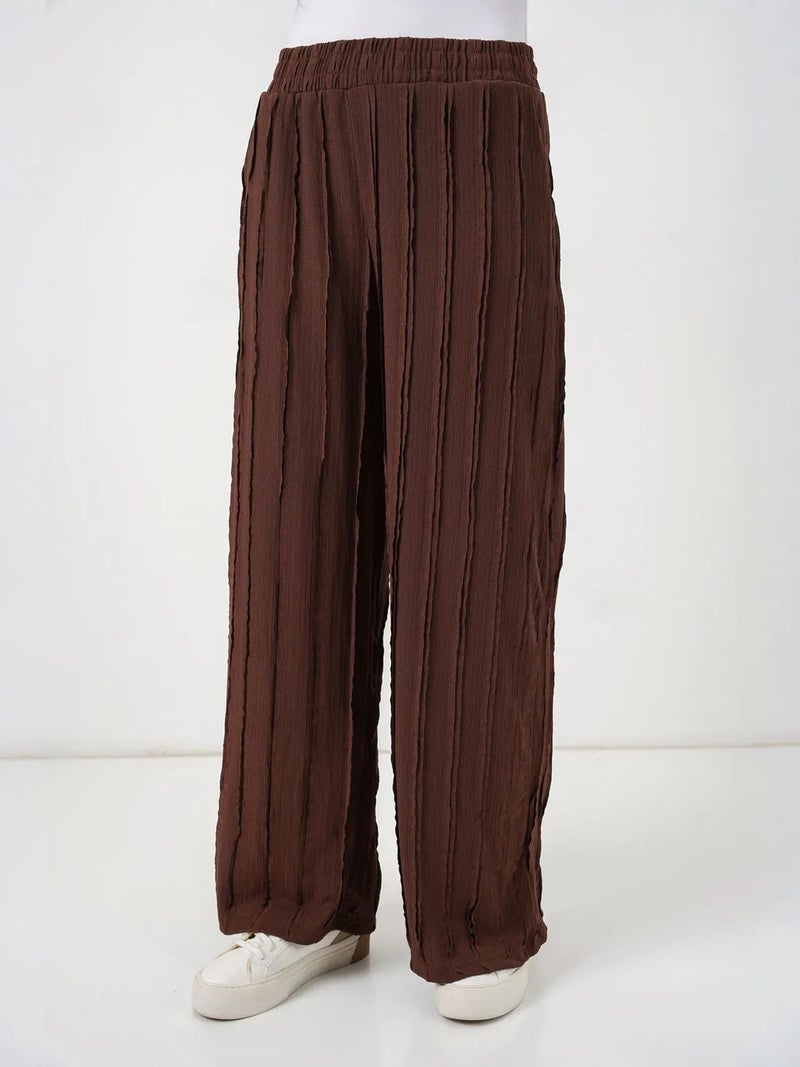 BIG DART BDART Wide Leg Textured Pull-On Trousers - Image 4