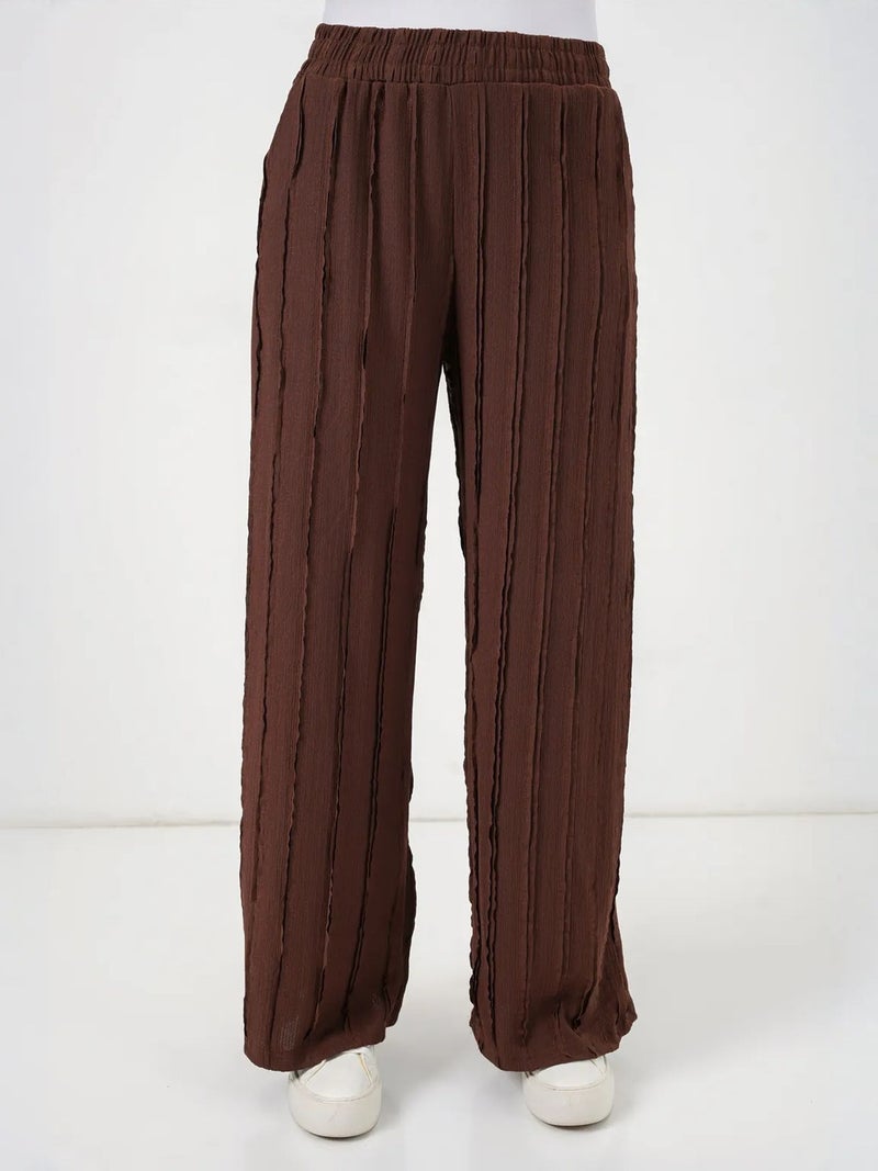 BIG DART BDART Wide Leg Textured Pull-On Trousers - Image 2