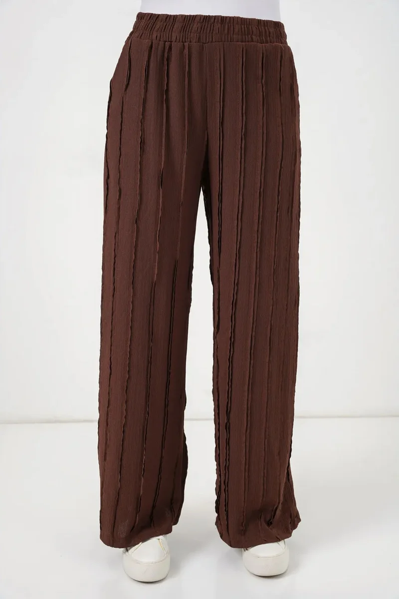 بيغ دارت BDART Wide Leg Textured Pull-On Trousers