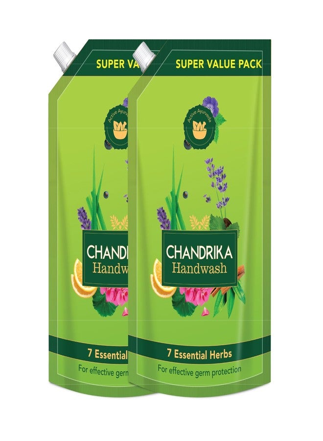 شاندريكا غسول اليدين تشاندريكا بـ 7 زيوت عطرية 650 مل (عبوة من قطعتين) - Image 1