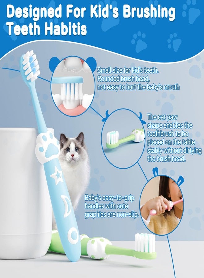 RoseFish 8 Pack Kids Toothbrushes Extra Soft Toddler Toothbrush 2-8 Years Children Manual Toothbrushes for Clean Teeth Cute Kid Toothbrushes Make Your Toddler Love Brushing Teeth - Image 4