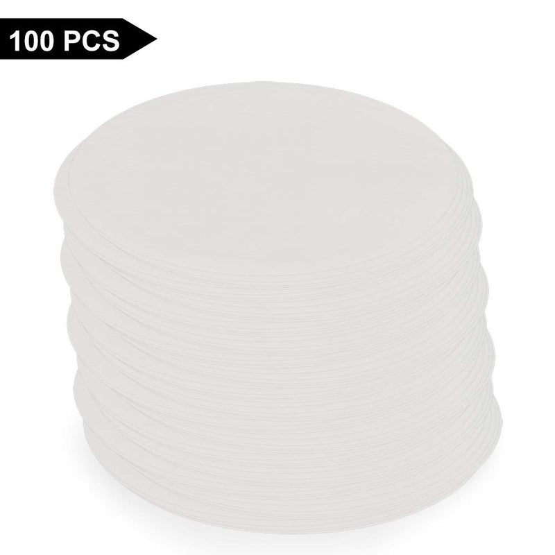 stonylab Qualitative Filter Paper Circles, 56mm Diameter Cellulose Filter Paper with 20 Micron Particle Retention Medium Filtration Speed, Pack of 100 - Image 3