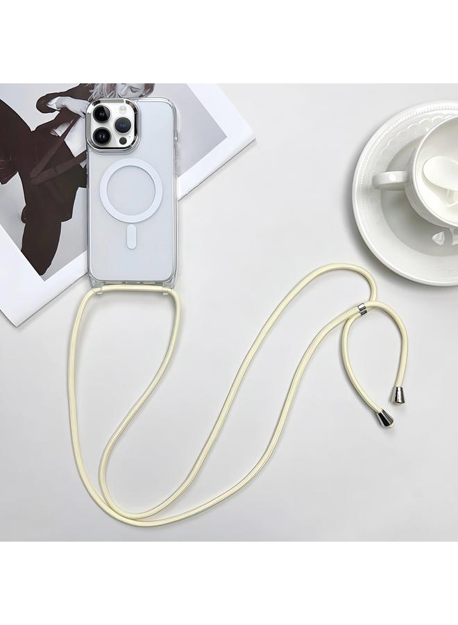 اس-توب جراب لهاتف iPhone 14 Pro Max MagSafe مغناطيسي من البولي كربونات + جراب هاتف TPU مع حبل - Image 1