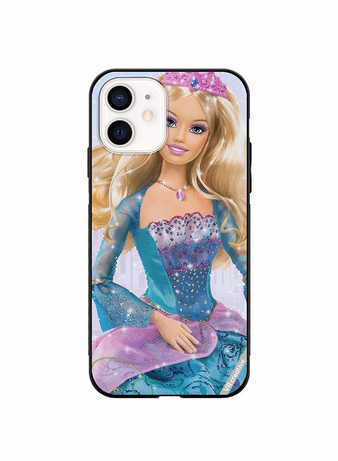 VR CREATIVE Protective Case Cover For Apple iPhone 12 mini Blue Barbie Design Multicolour - Image 1