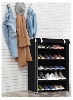 YOMA Shoe Rack 5 Shelves With Stainless Steel Frame( blue )  - Image 3