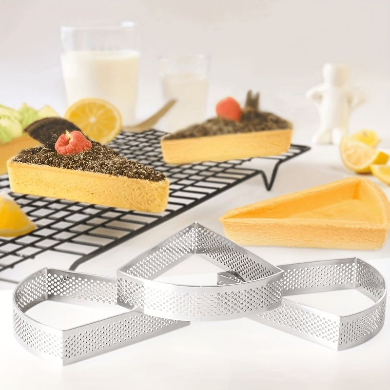 6Pcs Stainless Steel Fan Cookie Molds Set French Mousse Cakes Numbered Unnumbered - Image 5