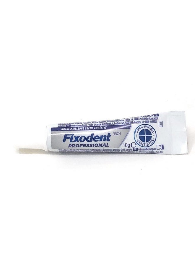 Fixodent Professional Denture Adhesive Cream 10G, Travel Size (Pack Of 10)  - Image 1