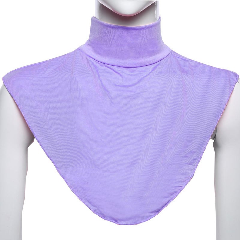 Modal Collar Shirt Cover Scarf Neck Bib Lavender