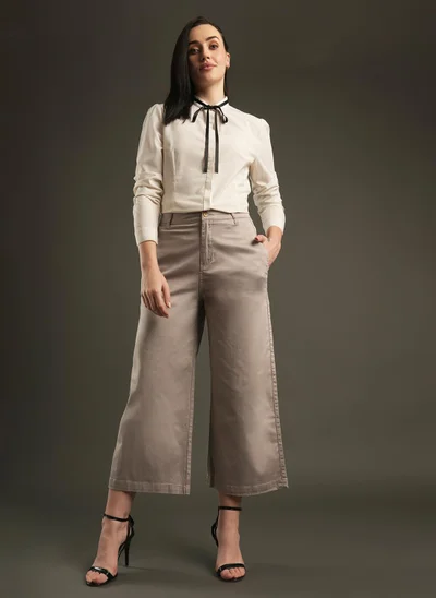 globus Globus Women Relaxed Loose Fit Mid-Rise Trousers