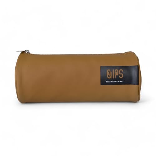 QIPS Pencil Pouch for Kids & Adults | Cylindrical PU Coated Zip Case | Stylish Stationery Bag for School, College & Office | Water-Resistant & Durable - Image 5