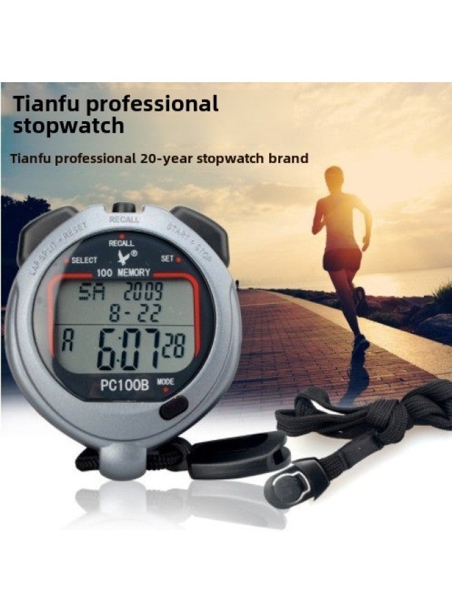 Generic Stopwatch Tianfu PC100A /100B/100D Referee Track And Field Running Multifunctional Countdown Timer-Display Accuracy:PC100D  - Image 1